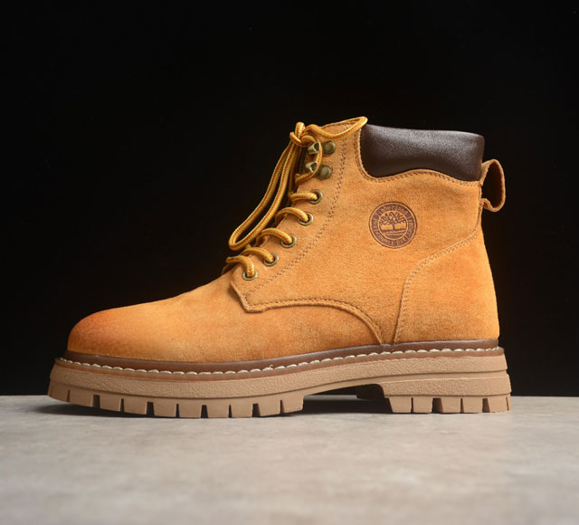 Timberland添柏岚 天伯伦户外高帮休闲大黄靴系列 #广东大厂品质 原盒原包装 23Ss新款 时尚潮流搭配 面料采用意大利顶级磨砂细纹牛皮 搭配防臭防腐真