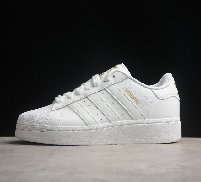 纯原 Adidas Originals Superstar Xlg 金标贝壳头厚底休闲板鞋id4655 全系列原鞋开发 版型正确 原底原料 全鞋采用原厂sd皮料