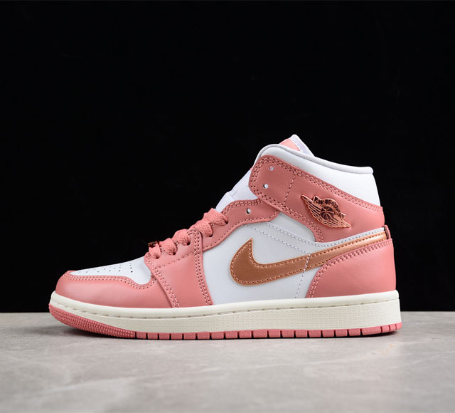 Cj版纯原 Air Jordan 1 Mid Aj1 乔1白粉 中帮文化休闲板鞋 Fb9892-670 尺码 35 5 36 36 5 37 5 38 38 5