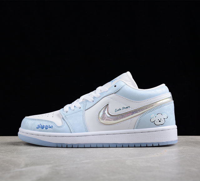 Air Jordan 1 Low Aj1 乔1圣诞定制 冰雪小狗 低帮文化休闲板鞋 Fq9112-100 尺码 36 36 5 37 5 38 38 5 39