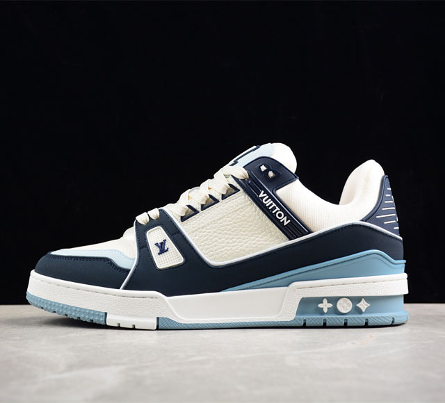 驴牌 Louis Vuitton Trainer Sneaker Low Lv 路易威登休闲运动文化百搭篮球板鞋 广东原产#升级 炫彩3D印花吸磁礼品鞋盒及全套