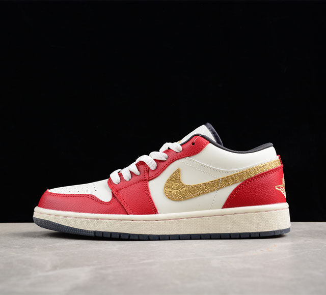 Jordan 1 Low Year Of The Dragon Aj1 乔1龙年限定 文化休闲板鞋 Fj5735-100 尺码 36 36 5 37 5 38