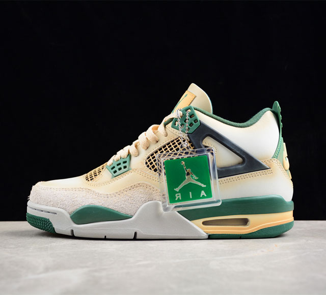 A版 Jordan Air Jordan 4 Retro Aj4 乔4妙蛙花 联名款 篮球鞋 Dc7770-106 尺码 40 40 5 41 42 42 5