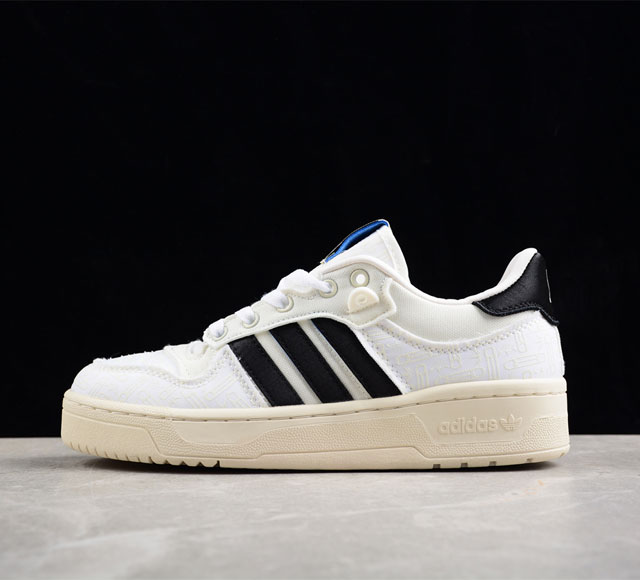 Adidas Rivalry Low86 阿迪达斯经典款复古休闲板鞋货号 Ie4849 官方同步上架全新经典复古板鞋 男女潮流头层皮休闲鞋 全头层皮鞋面 原盒原