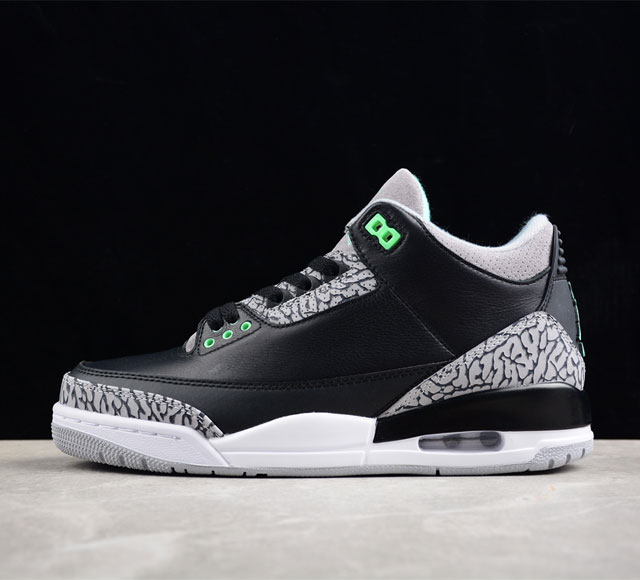 Air Jordan 3 Green Glow Aj3 乔3黑绿 全头层 Ct8532-031 尺码 40 40 5 41 42 42 5 43 44 44 5