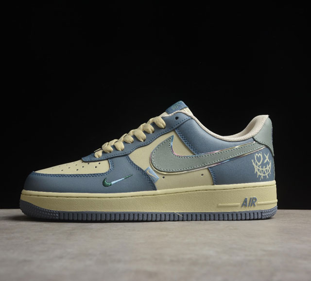 Nk Air Force 1'07 Low Blue Clown 定制款-蓝小丑 空军一号低帮休闲板鞋 Xl2312-333 打造纯正空军版型#专注外贸渠道 全