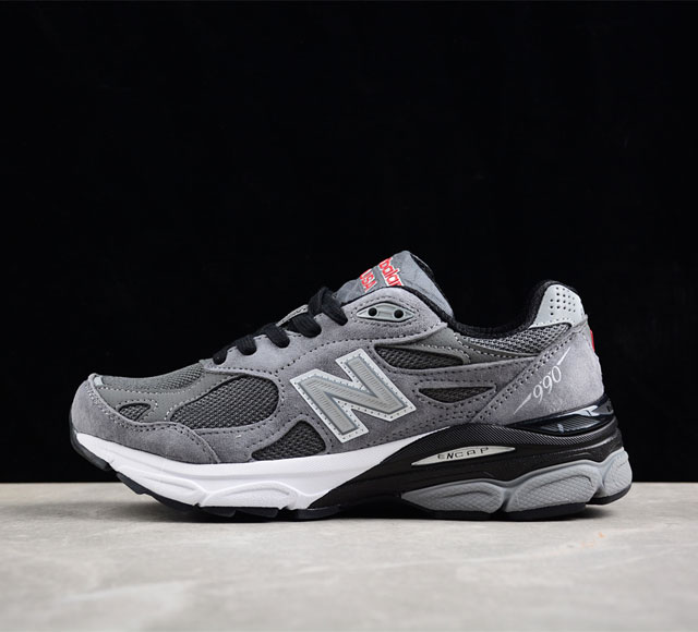 New Balance Nb990系列 高端美产复古休闲跑步鞋 M990Db3 #采用台产猪巴革及透气网眼材质 原装6层组合底模精密开发 搭载全新碳素中底 后跟