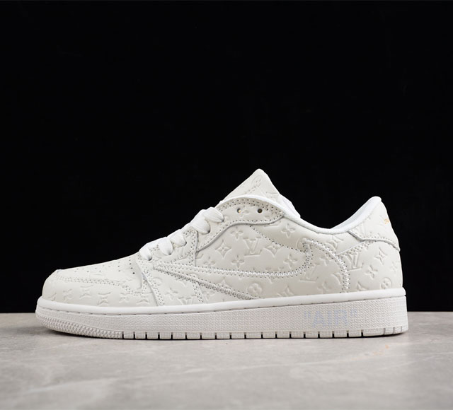 Lv X Travis Scott X Air Jordan 1 Low Og Aj1 乔1倒勾低帮 1A9V87 尺码 36 36 5 37 5 38 38