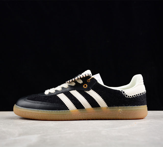 Wales Bonner X Adidas Samba Pony Tonal 黑色 三叶草桑巴德训鞋 Ie0580 尺码 36 36 5 37 38 38 5