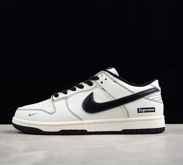 Supreme X Nk Sb Dunk Low 联名米黑配色 低帮休闲运动滑板板鞋 Rm2308-237 尺码 36 36 5 37 5 38 38 5 39