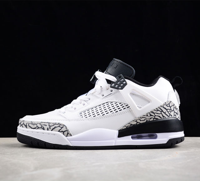 Jordan Spizike Low Aj 乔丹合体元素 经典白黑配色 文化休闲板鞋 Fq1759-104 尺码 : 36 36 5 37 5 38 38 5