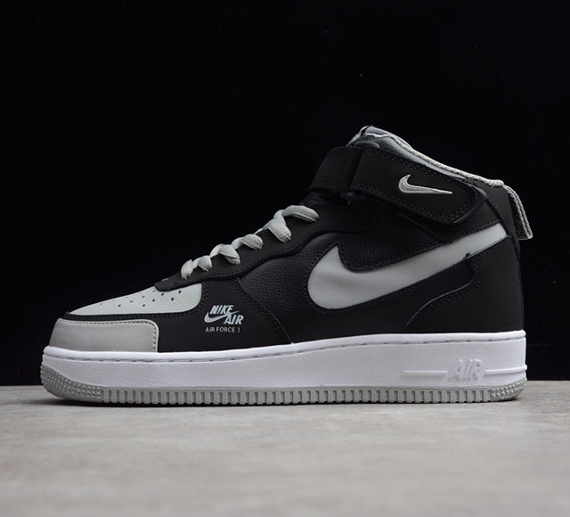 Nk Air Force 1 Lv8 Shadow Grey 空军一号 影子灰 侧面logo3M反光中帮板鞋 Bq6819-008 36 36 5 37 5 3