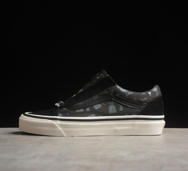 Undefeated X Vault By Vans U-Man 高级暗影黑 联名款低帮休闲板鞋 Vn0A4P3Xbma 尺码 35 36 36 5 37 38