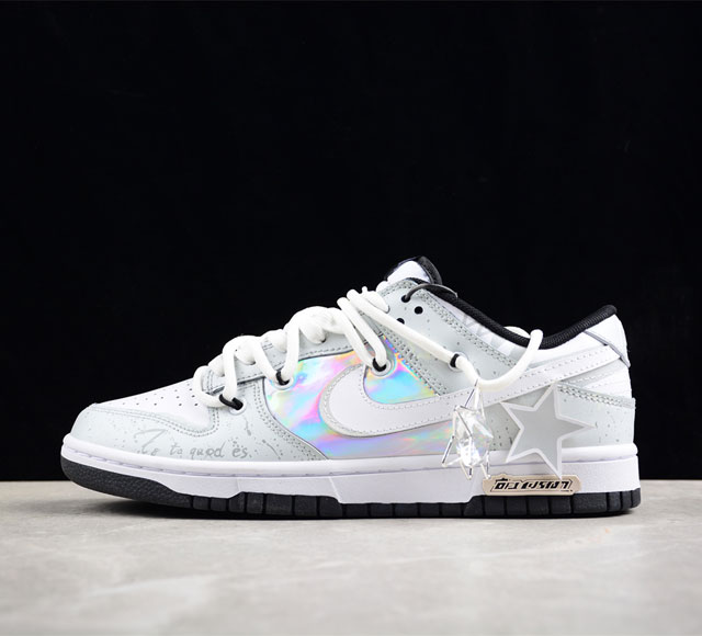 Nk Dunk Low 梦压星河星星 镭射 Sb绑带低帮休闲板鞋 Dd1391-100 尺码 36 36 5 37 5 38 38 5 39 40 40 5 4