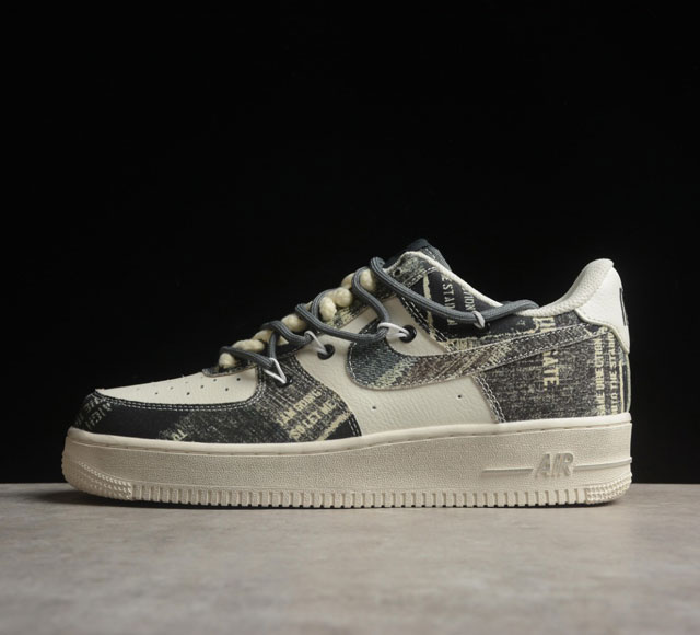 Nk Air Force 1'07 Low 牛仔做旧 空军一号定制绑带低帮休闲板鞋 Bd7700-888 打造纯正空军版型#专注外贸渠道 全掌内置蜂窝气垫 #原