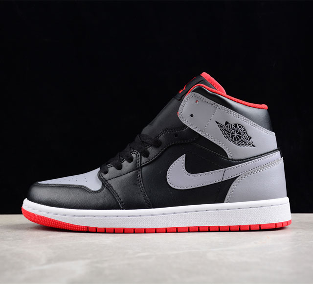 Cj版纯原 Air Jordan 1 Mid Aj1 乔1黑灰 中邦文化休闲板鞋 Dq8426-006 #市售最高品质 原鞋开发 大厂代工流水线打造 公司货既视