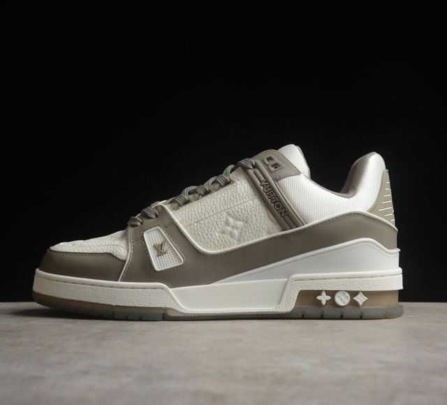 驴牌 Louis Vuitton Trainer Sneaker Low Lv 路易威登休闲运动文化百搭篮球板鞋 海淘代购同渠道品质 高端零售 外贸充正专供 原