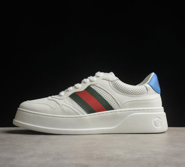 Gucci Screener Gg High-Top Sneaker古驰饼干鞋 运动休闲鞋系列 全套专柜包装物及配件 这款运动鞋采用厚底结构 巧妙运用外观设计