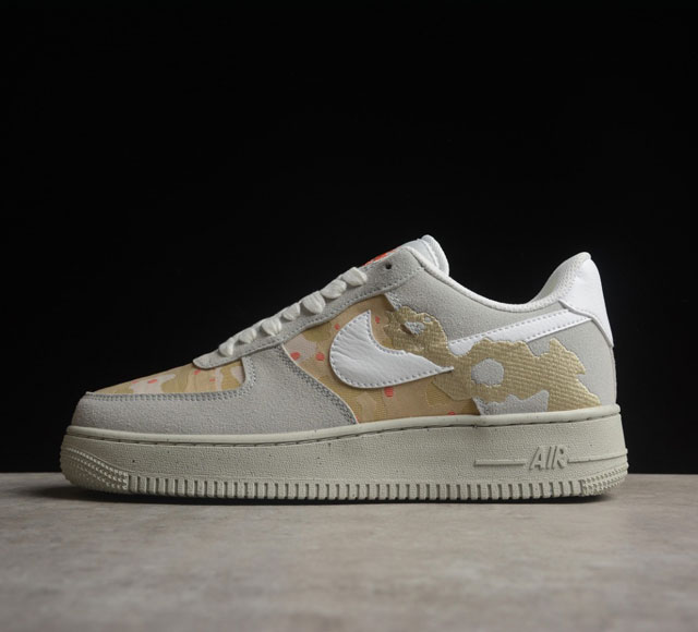 Nk Air Force 1'07 Low Desert Camo 梭织提花 空军一号低帮休闲板鞋 Dd1175-001 打造纯正空军版型#专注外贸渠道 全掌内