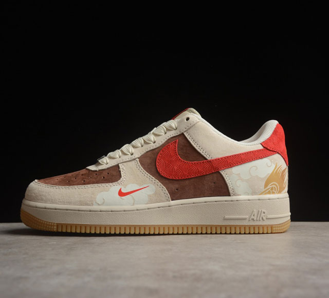 Nk Air Force 1'07 Low 中国年限定-龙腾盛世 空军一号低帮休闲板鞋 Ln6239-840 打造纯正空军版型#专注外贸渠道 全掌内置蜂窝气垫