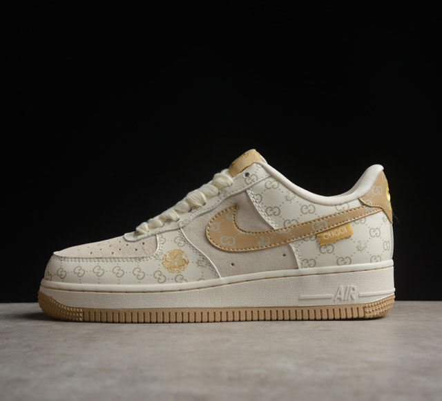 Gucci X Nk Air Force 7 Low 中国年限定-黄龙 空军一号低帮休闲板鞋 Lx198 05 打造纯正空军版型#专注外贸渠道 全掌内置蜂窝气垫