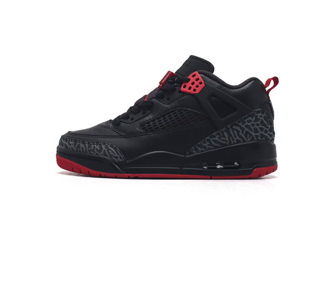 公司级 耐克 Nike Jordan Spizike Low 经典爆裂纹复古运动篮球鞋 全新低帮造型吸睛 整双鞋在融合了 Air Jordan 经典鞋款中的标志