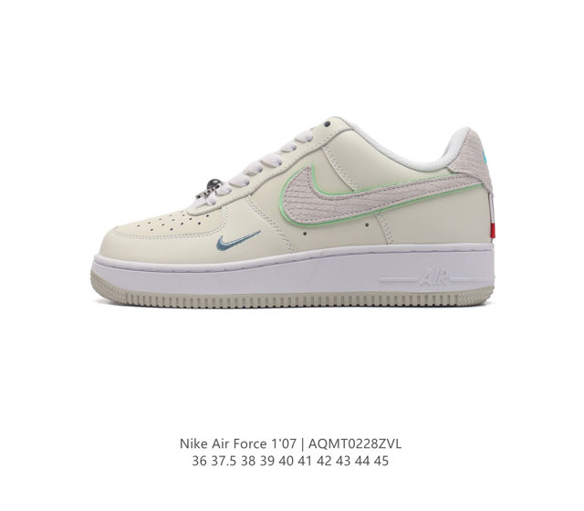 耐克nike Air Force 1 Low 空军一号 Af1 低帮百搭休闲运动板鞋 柔软 弹性十足的缓震性能和出色的中底设计 横跨复古与现代的外型结合 造就出