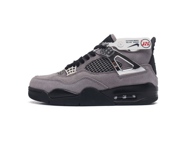 耐克 Nike Air Jordan 4 Retro Og迈克尔 乔丹aj4代乔4 中帮复古休闲运动文化篮球鞋 秉承轻量化的速度型篮球鞋设计思想完成设计 降低重