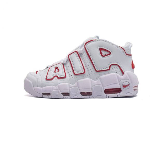 耐克 Nike Air More Uptempo '96 皮蓬全掌气垫男子运动鞋厚底增高缓震慢跑鞋 升级原楦原档案开发版型 采用同源一致牛剖革鞋面材质 市面最为