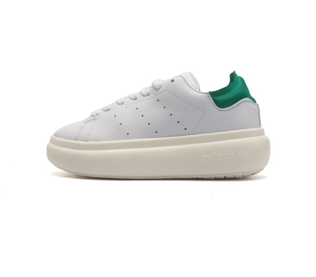 阿迪达斯 Adidas Originals Stan Smith Pf Shoes 经典厚底运动板鞋小白鞋 这款adidas Stan Smith系列经典运动鞋