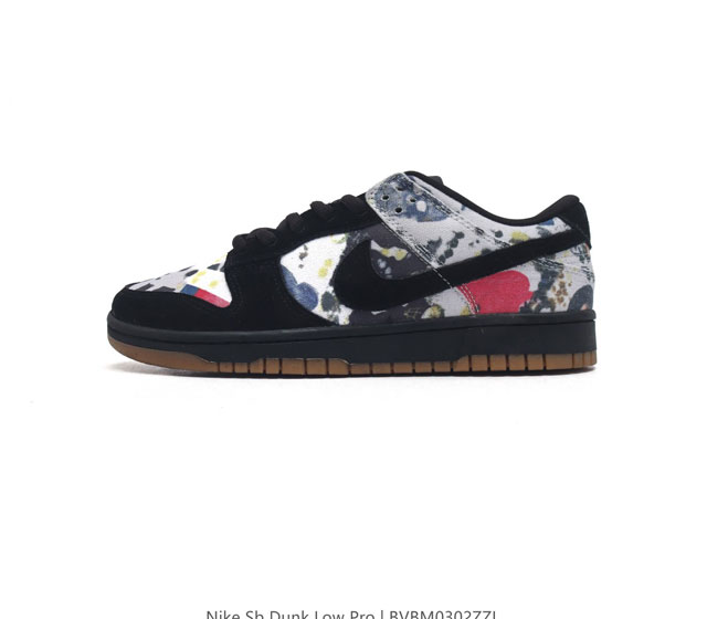 耐克 Nike Sb Dunk Low Pro 男 女滑板鞋 经典复古运动鞋 采用天然皮革 经久耐穿 塑就如元年款 Dunk 般的复古质感 鞋头透气孔 搭配鞋口