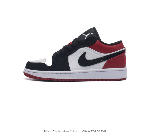 耐克 乔丹air Jordan 1 Low Aj1 乔1 乔丹1代aj1 低帮复古文化休闲运动篮球鞋 从1985 年面世的元年款汲取设计灵感 采用简洁大方的经典