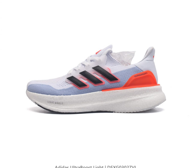 阿迪达斯 Adidas Ultraboost Light轻弹系列低帮袜套式针织透气缓震休闲运动慢跑鞋 搭载light Boost中底的ultraboost跑步鞋