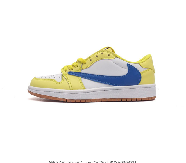 耐克 Nike Air Jordan 1 Low Og Sp Military Blue Aj1乔1 倒勾 低帮篮球鞋 Aj1 乔丹1代 Aj1 乔1 反向脚趾