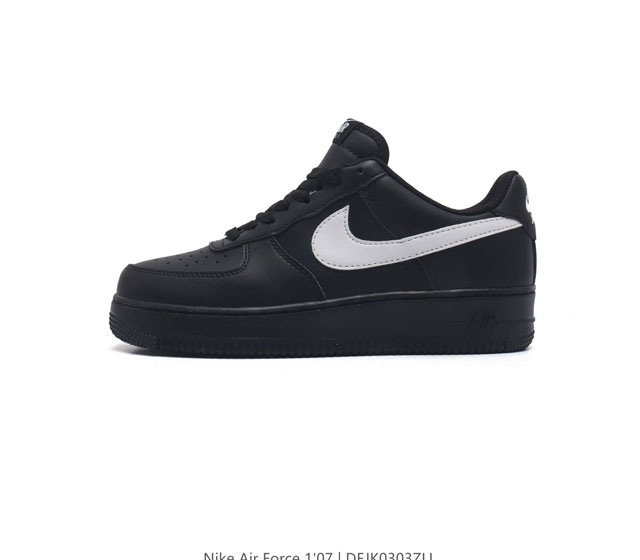 耐克 Nike Air Force 1 07 空军一号af1 低帮百搭厚底增高休闲运动板鞋 柔软 弹性十足的缓震性能和出色的中底设计 横跨复古与现代的外型结合