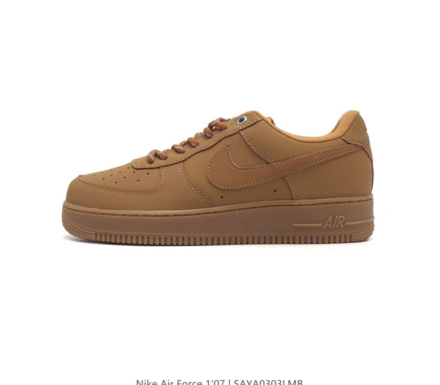 耐克 Nike Air Force 1 07 空军一号af1 低帮百搭厚底增高休闲运动板鞋 柔软 弹性十足的缓震性能和出色的中底设计 横跨复古与现代的外型结合