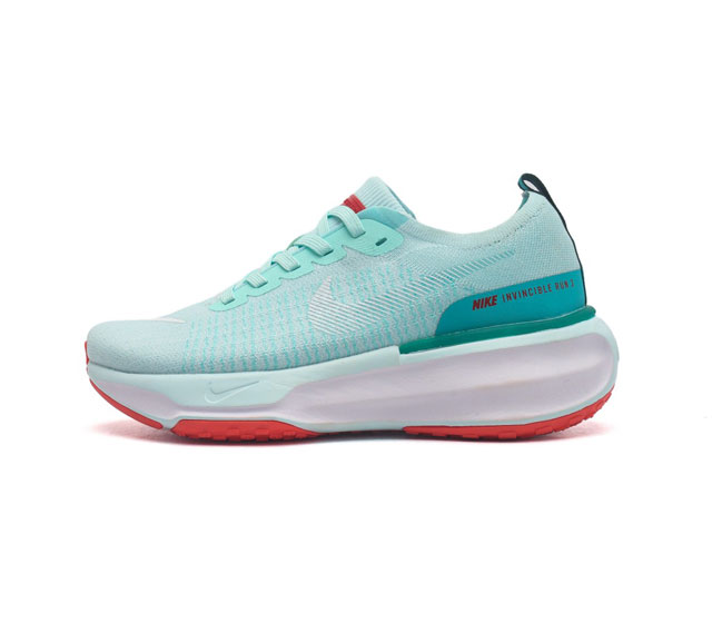 真标 耐克 Nike Zoomx Invincible Run Fk 3 机能风格运动鞋 厚底增高老爹鞋 跑步鞋搭载柔软泡绵 在运动中为你塑就缓震脚感 设计灵感