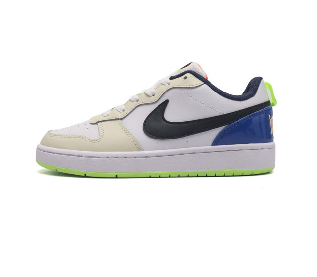 耐克 Nike Court Borough Low 2 Gs 小空军 低帮百搭透气休闲运动板鞋男女鞋 经典耐用的设计 兼顾舒适脚感和出众风范 演绎匠心之作 结构