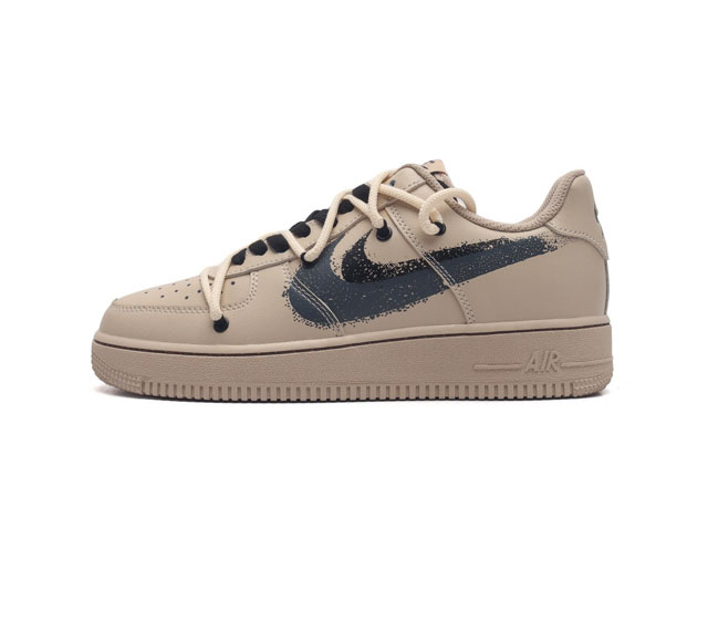 公司级 Af1耐克 Nike Air Force 1 07 Low 空军一号 2024年新年款 双鞋带 解构绑带 厚底增高百搭运动板鞋 原楦头原纸板 打造纯正空