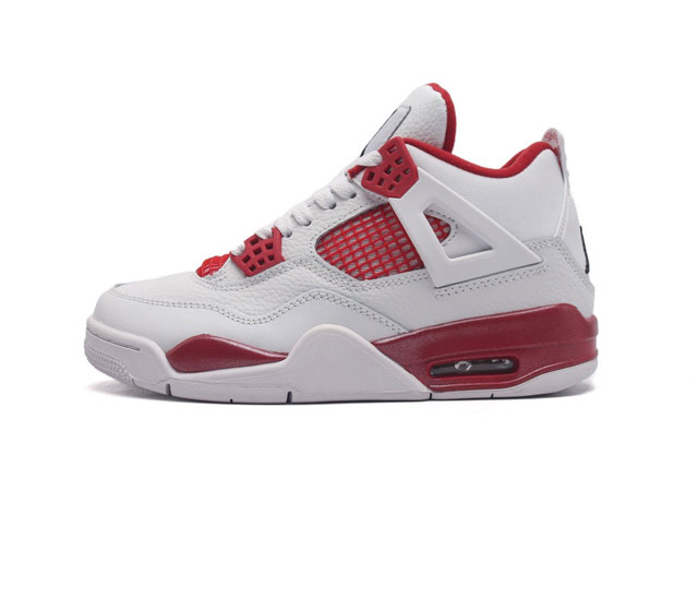 头层皮 耐克 Nike Air Jordan 4 Retro Og迈克尔 乔丹aj4代乔4 中帮复古休闲运动文化篮球鞋 秉承轻量化的速度型篮球鞋设计思想完成设计