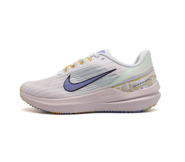 耐克nike Zoom Winflo 9代飞线贾卡轻质透气休闲运动跑步鞋 登月温弗洛9代 稳固贴合 助你专注畅跑 疾速风范 打造日常跑步佳选 轻盈非凡 塑就流畅