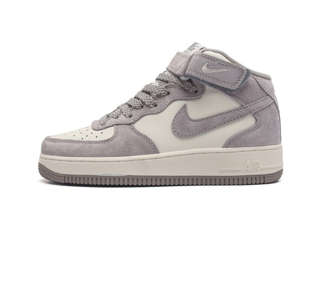 公司级 Nk Air Force 7 Mid Af1耐克 空军一号 Af1 中帮 魔术贴 厚底增高运动板鞋 原楦头原纸板 打造纯正空军版型 专注外贸渠道 全掌内