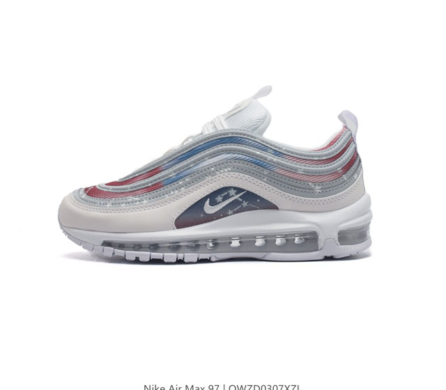 公司级 耐克nike Air Max 97 G Nrg P气垫增高厚底运动鞋 高尔夫扎染大厂纯原出品 绝对充正品质 韩单指定代工 鞋面以扎染织物搭配白色线条点缀