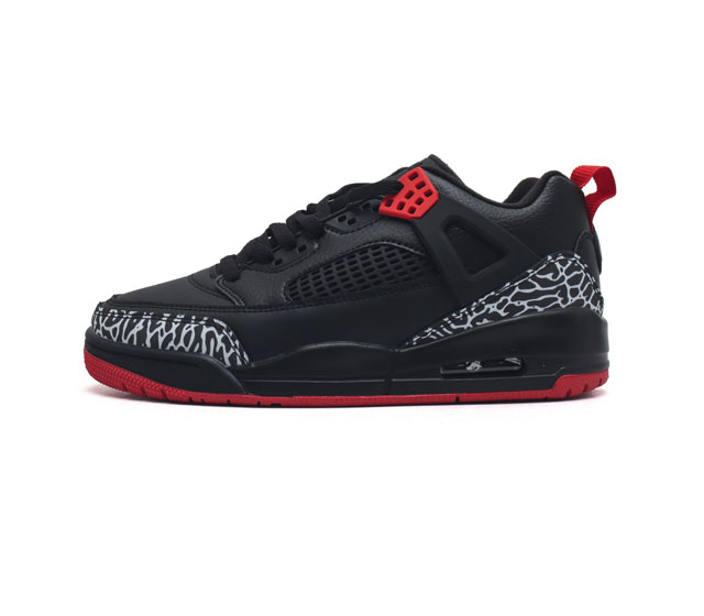 耐克 乔丹 Nike Jordan Spizike Low 低帮经典爆裂纹复古运动篮球鞋 全新低帮造型吸睛 整双鞋在融合了 Air Jordan 经典鞋款中的标