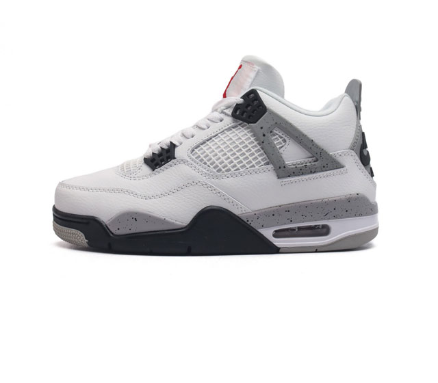 全二层皮 耐克 Nike Air Jordan 4 Retro Og迈克尔 乔丹aj4代乔4 中帮复古休闲运动文化篮球鞋 秉承轻量化的速度型篮球鞋设计思想完成设