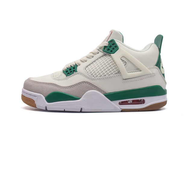 全二层皮 耐克 Nike Air Jordan 4 Retro Og迈克尔 乔丹aj4代乔4 中帮复古休闲运动文化篮球鞋 秉承轻量化的速度型篮球鞋设计思想完成设