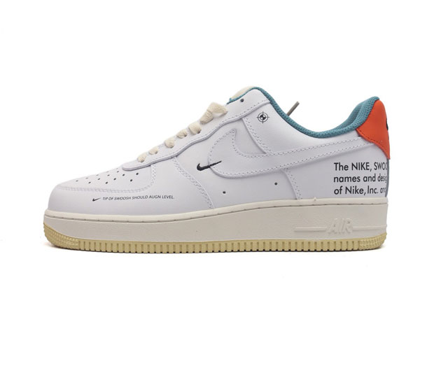 耐克 Nike Air Force 1 07 空军一号 Af 1 低帮厚底增高百搭休闲运动板鞋 柔软 弹性十足的缓震性能和出色的中底设计 横跨复古与现代的外型结