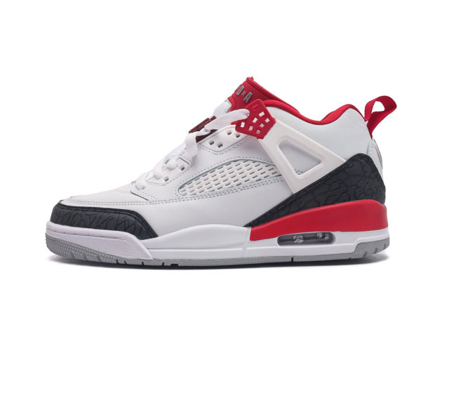 真标 耐克 Nike Jordan Spizike Low 经典爆裂纹复古运动篮球鞋 全新低帮造型吸睛 整双鞋在融合了 Air Jordan 经典鞋款中的标志性