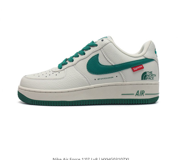 头层皮 耐克 Nike Air Force 1 07 空军一号 Af 1 低帮厚底增高百搭休闲运动板鞋 柔软 弹性十足的缓震性能和出色的中底设计 横跨复古与现代