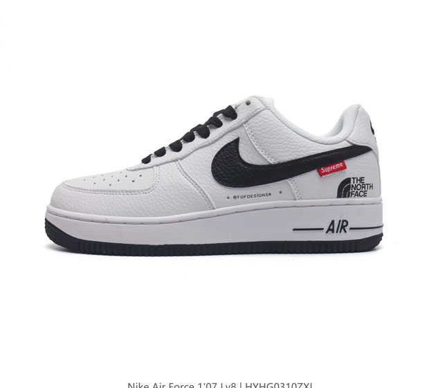 头层皮 耐克 Nike Air Force 1 07 空军一号 Af 1 低帮厚底增高百搭休闲运动板鞋 柔软 弹性十足的缓震性能和出色的中底设计 横跨复古与现代